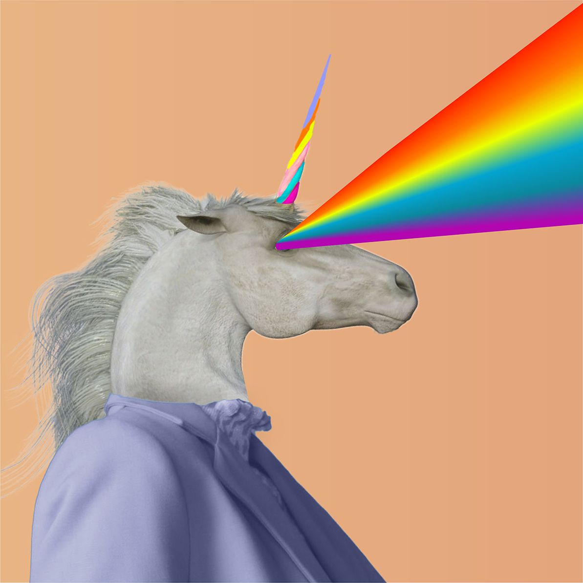 Sphere Agency unicorn mascot — fun version