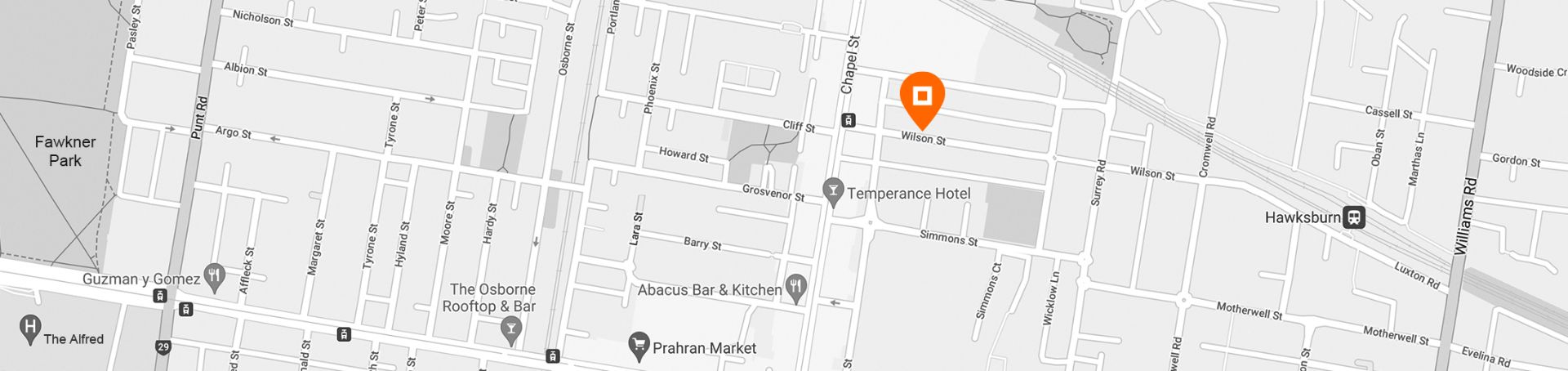 The Sphere Agency location — 11 Wilson St, South Yarra, Melbourne VIC 3141